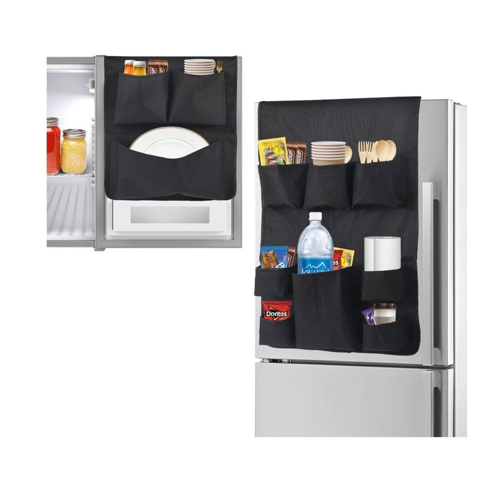 Mini Fridge Caddy Organizer Storage Bag (Black)